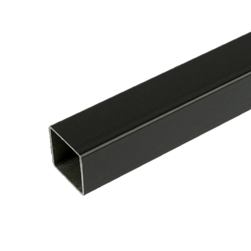 black-powder-coated-square-tube