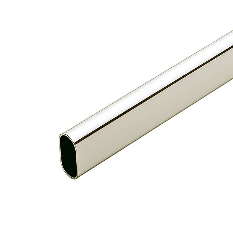 decorative oval tube with high luster nickel plating finish